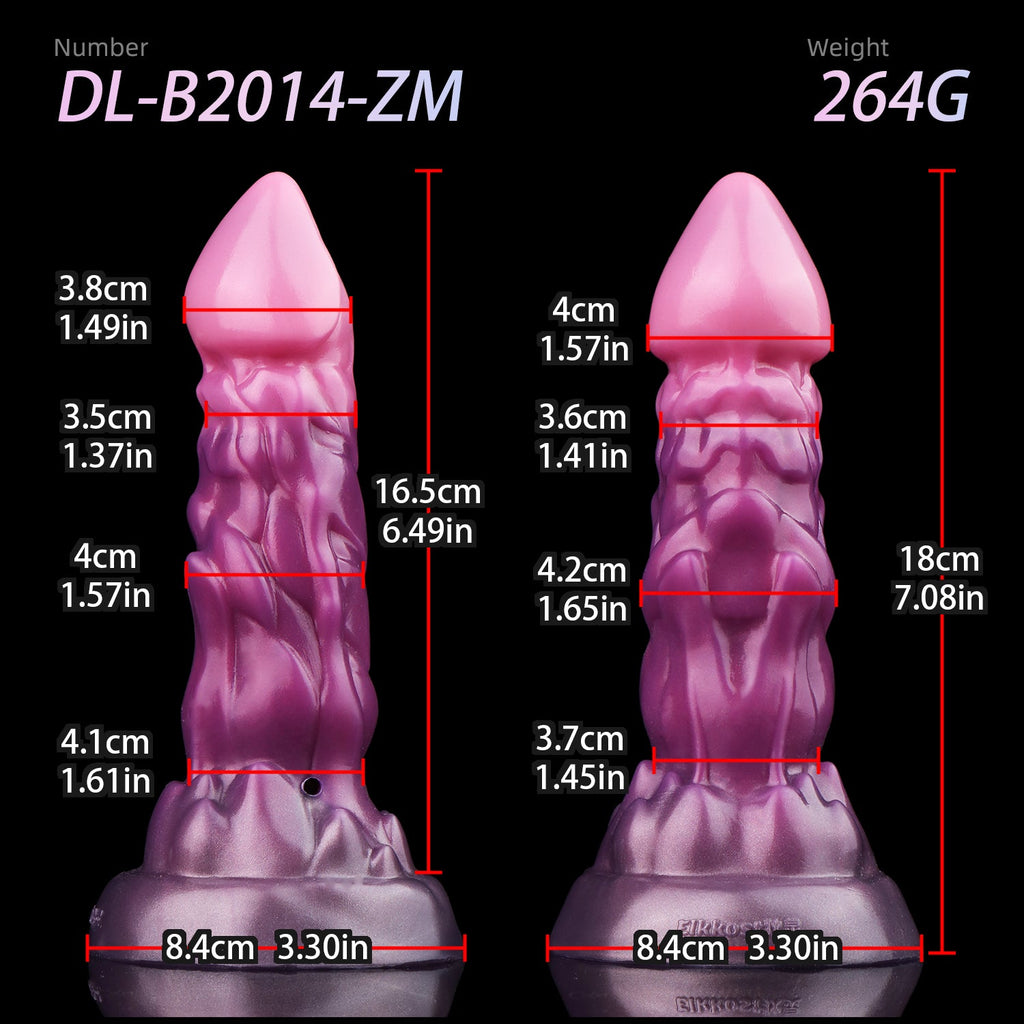 18 CM Lila Monster Dragon Dildo Inflatible Buttplug