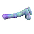 25 CM Silikon Monster Saugfuß Nachleuchtend Horsedildo