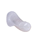 Weißer Jadequarz Glass Dildo Kristall Penis
