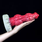 Doppel Knot 23cm Rot Silicone Monster Dildo