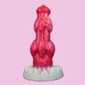 Doppel Knot 23cm Rot Silicone Monster Dildo