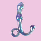 14 CM Bunt Gpunkt Analplug Bead Glasdildo