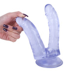 Durchscheinend Blau Doppeldildos Strap On