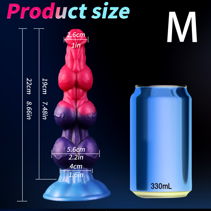 Fantasy Drei Knotdildo Dog Cock