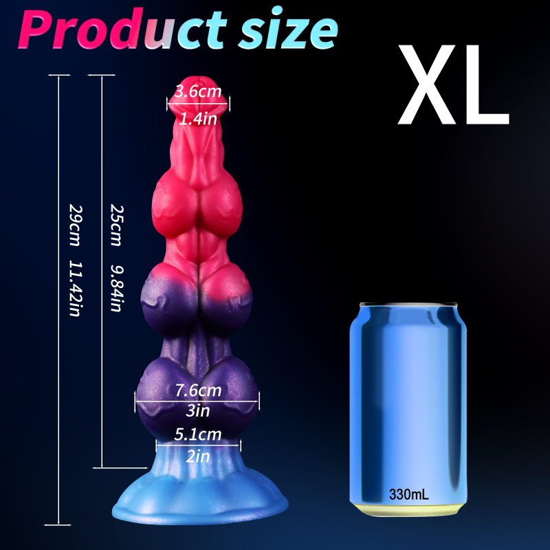 Fantasy Drei Knotdildo Dog Cock