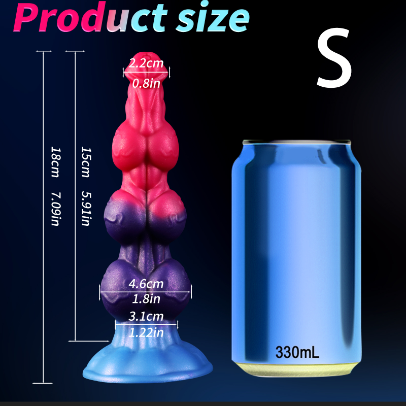 Fantasy Drei Knotdildo Dog Cock