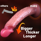 Flesh Dual Density Natural Dildo mit Venen