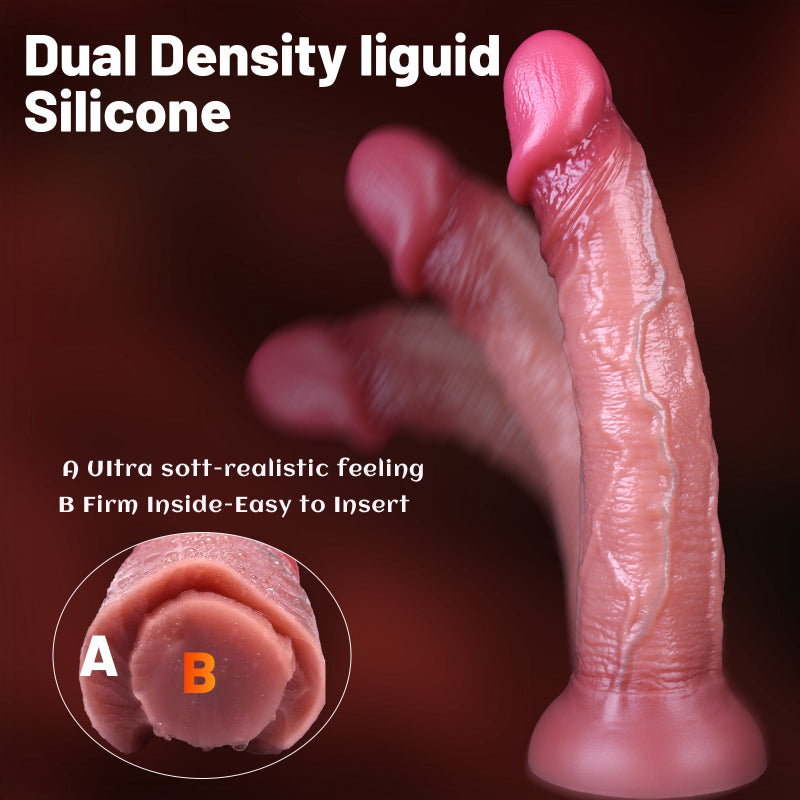 Flesh Dual Density Natural Dildo mit Venen