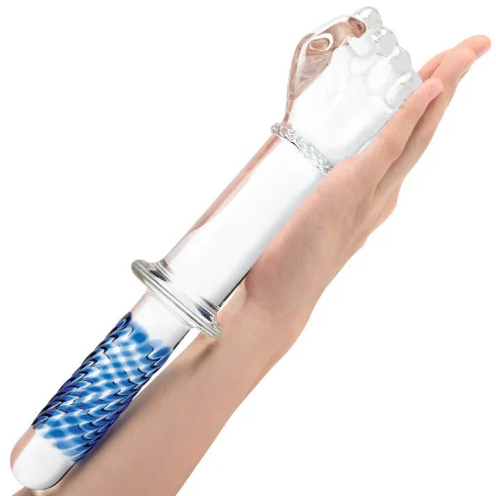 Klar Fisting Glasdildo mit Griff