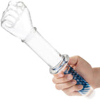 Klar Fisting Glasdildo mit Griff