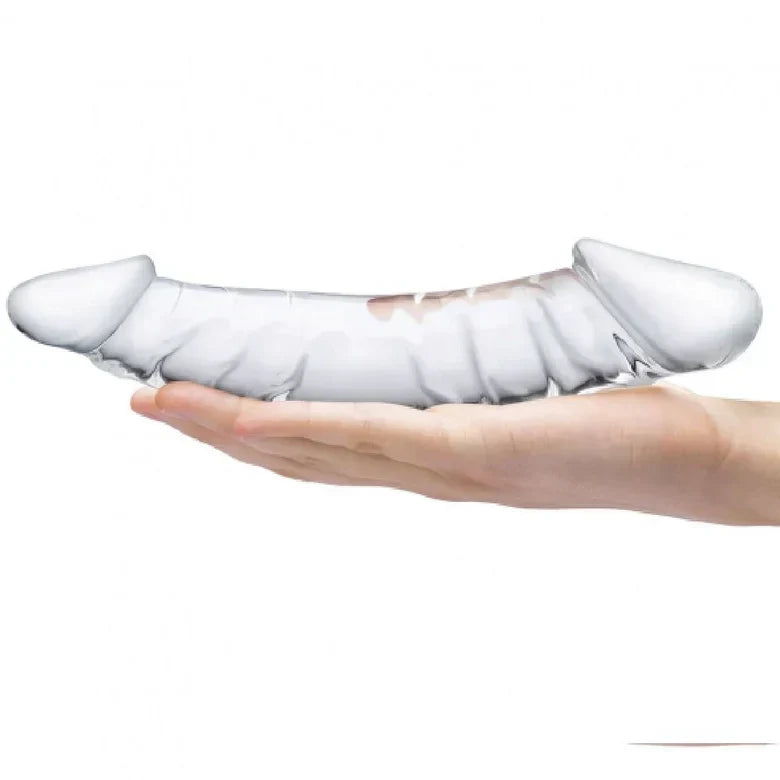 27 CM Klar Double Ended Penis Glass Dildo