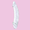27 CM Klar Double Ended Penis Glass Dildo
