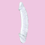 27 CM Klar Double Ended Penis Glass Dildo