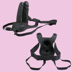 Hohl Vibrator Double Dildo Strap On