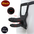 Hohl Vibrator Double Dildo Strap On