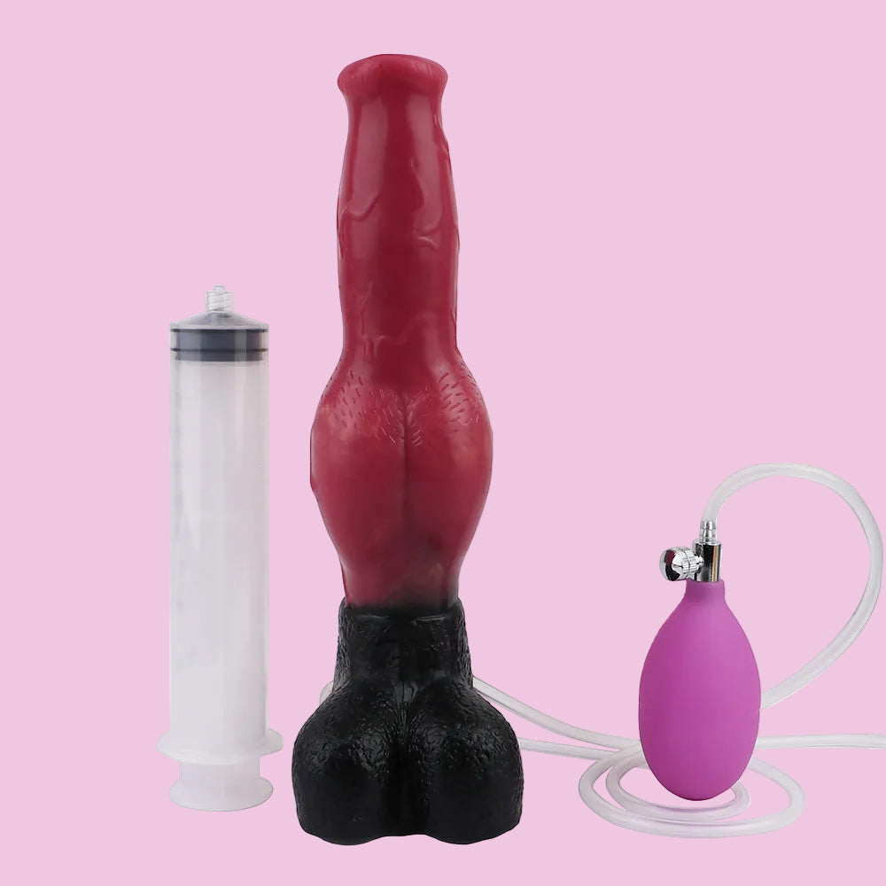 28 CM Silicon Aufblasbarer mit Balls Inflatable Horsedildo