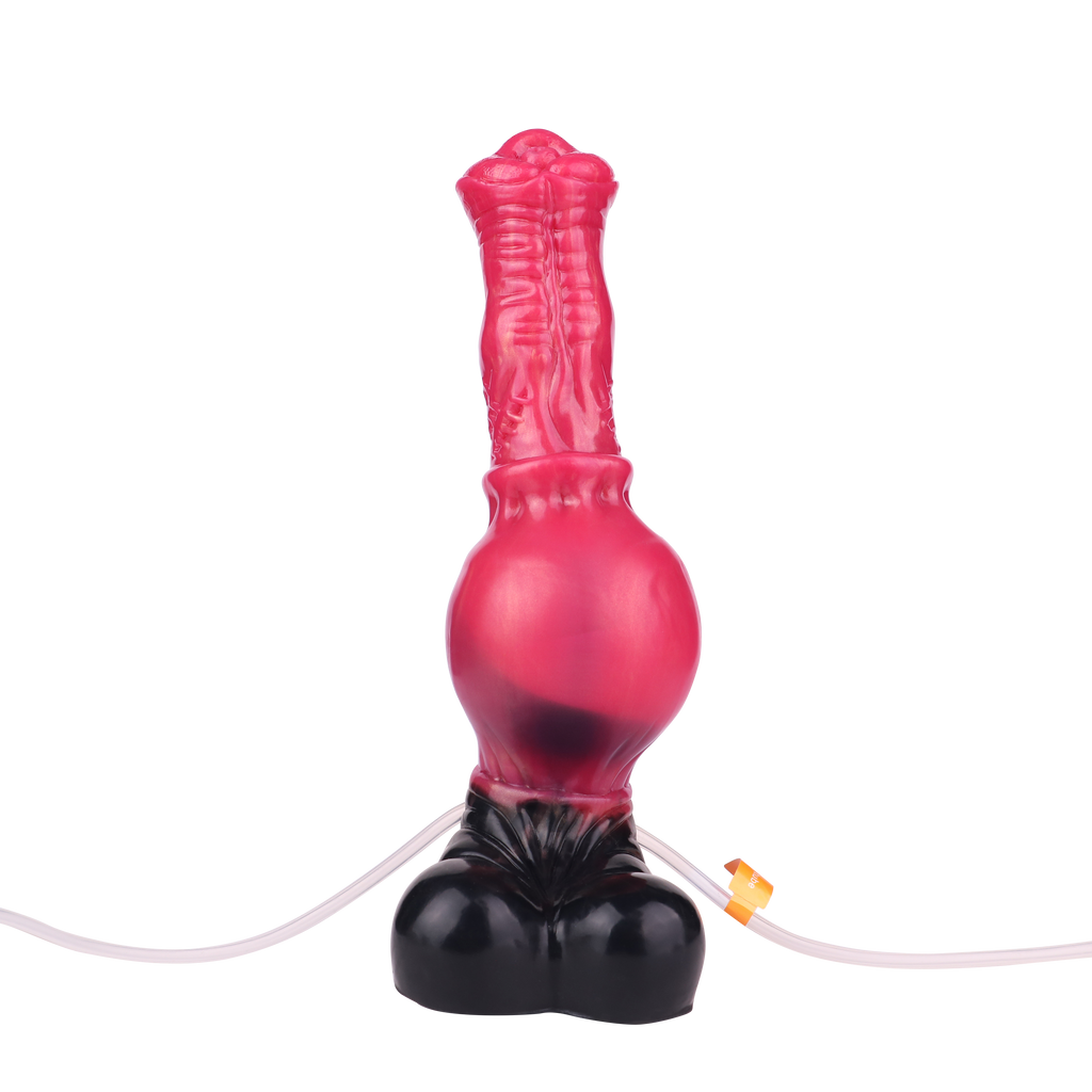 25 CM Squirting Fantasy Aufblasbarer Rot Horsedildo