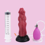 21 CM Rot Dragon Monster Luftpumpe Squirtingdildo