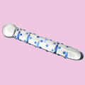 19 CM Blau Noppen Stäbchenförmig Glasdildo