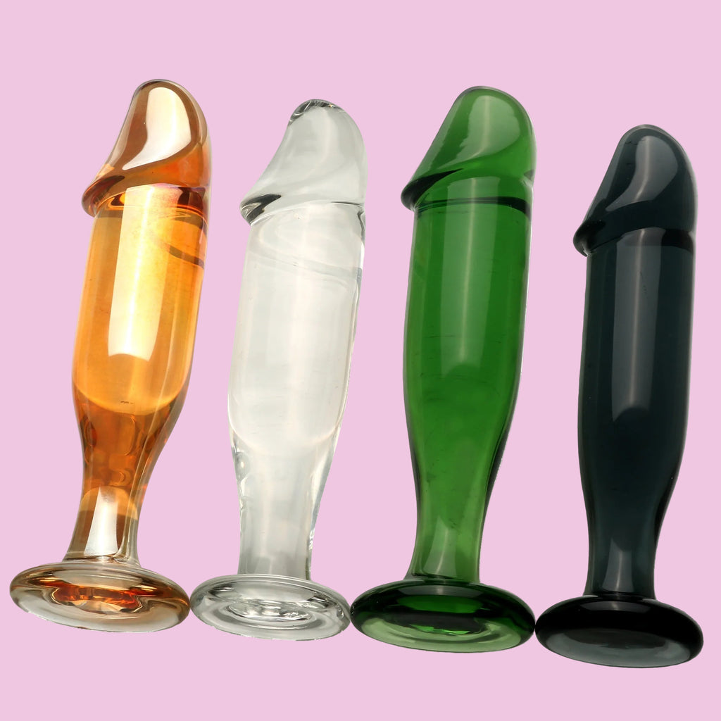 15 CM Glatt Realistisch Penis Glasdildo