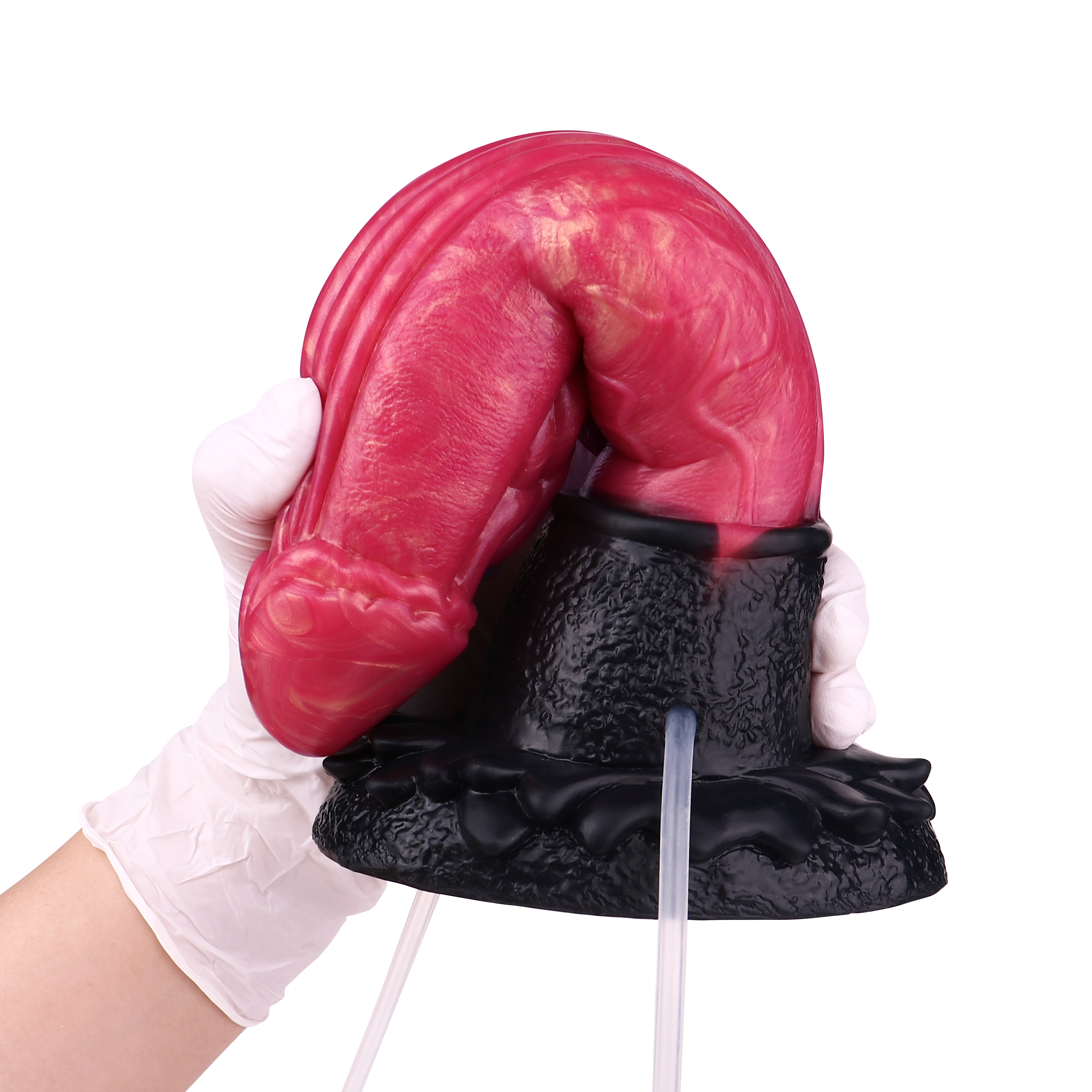 25 CM Rot Squirting Aufblasbarer Dragon Dildo