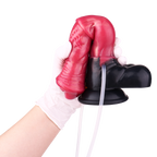 25 CM Squirting Fantasy Aufblasbarer Rot Horsedildo