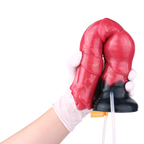 30 CM Squirting Rot Silicon Aufblasbarer Penis Horsedildo