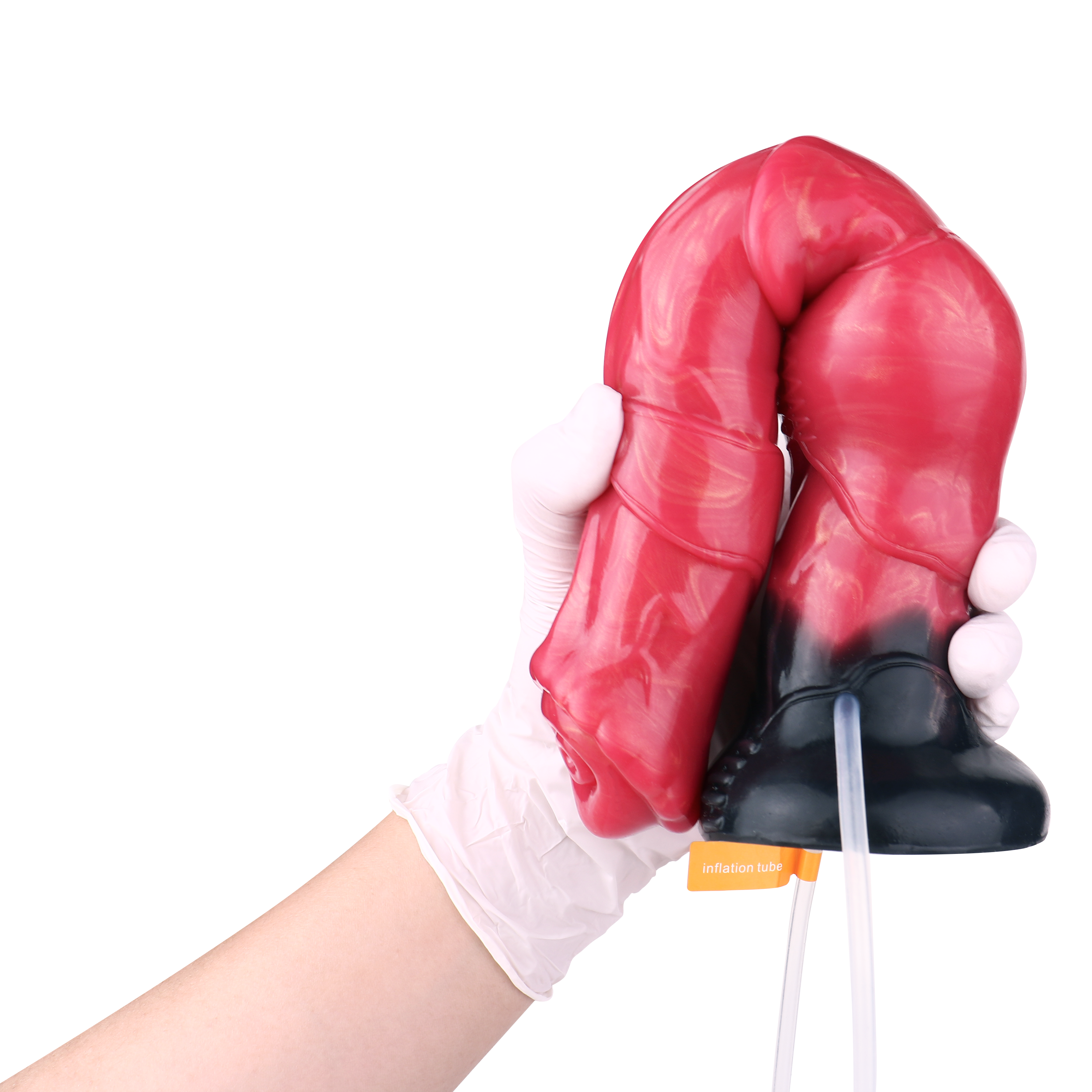 30 CM Squirting Rot Silicon Aufblasbarer Penis Horsedildo