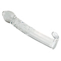 17 CM Bohrer Noppen Klar Glass Dildo