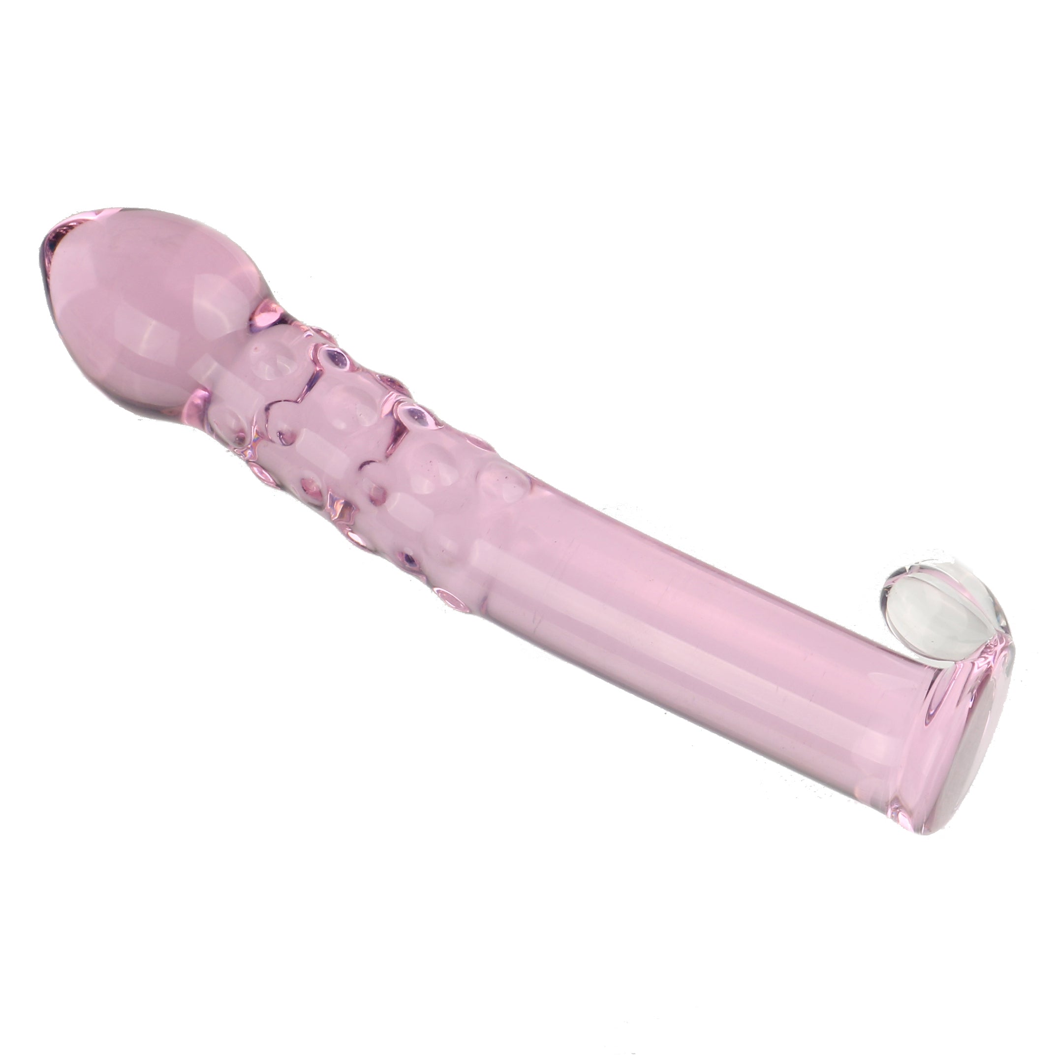 17 CM Bohrer Noppen Klar Glass Dildo