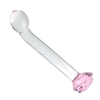 Rose Klar Glatt Masturbator Glass Dildo