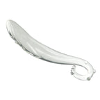 Klar Hippocampus-Wulst Gspott Glasdildo