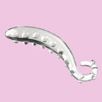 Klar Hippocampus-Wulst Gspott Glasdildo