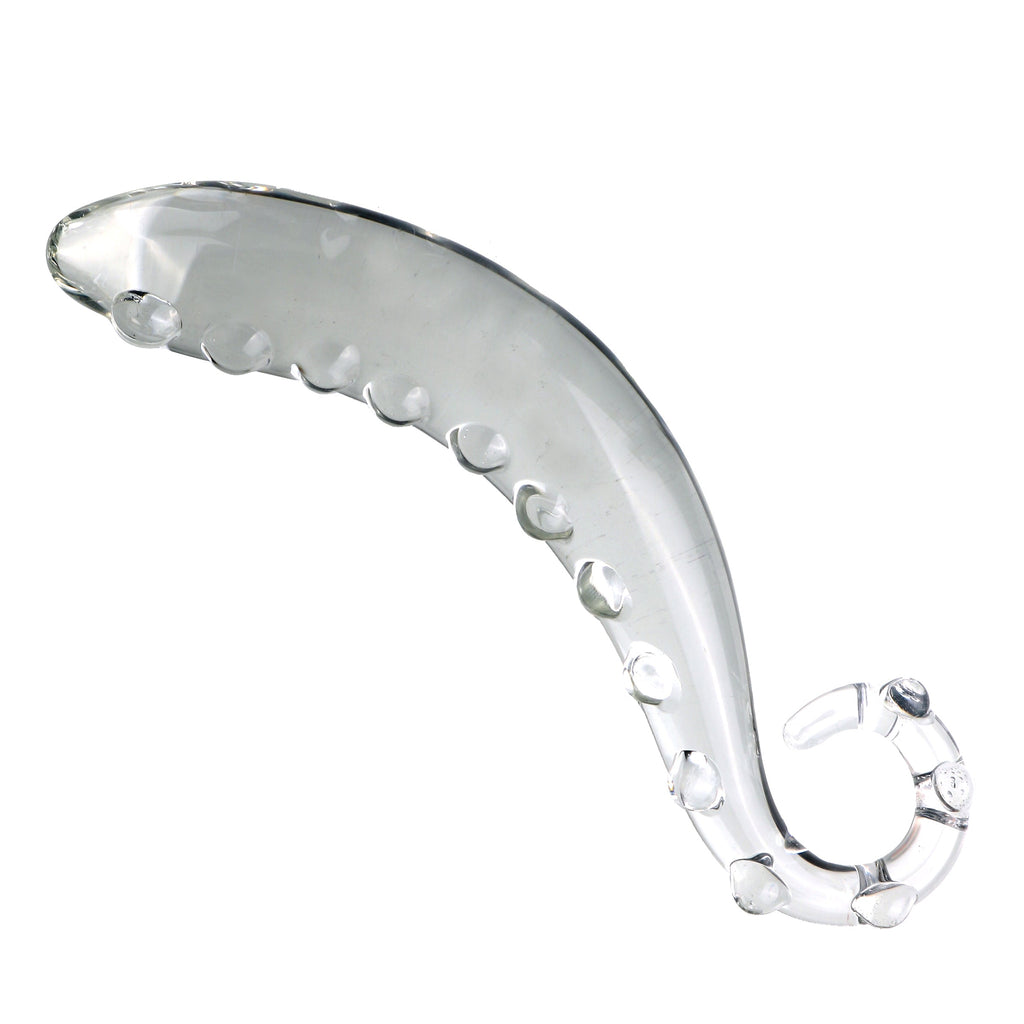 Klar Hippocampus-Wulst Gspott Glasdildo