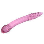 23 CM Glatt Wirbelförmig Penis Double Glasdildo