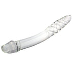 23 CM Glatt Wirbelförmig Penis Double Glasdildo