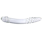 23 CM Glatt Wirbelförmig Penis Double Glasdildo