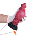 21 CM Rot Dragon Monster Luftpumpe Squirtingdildo