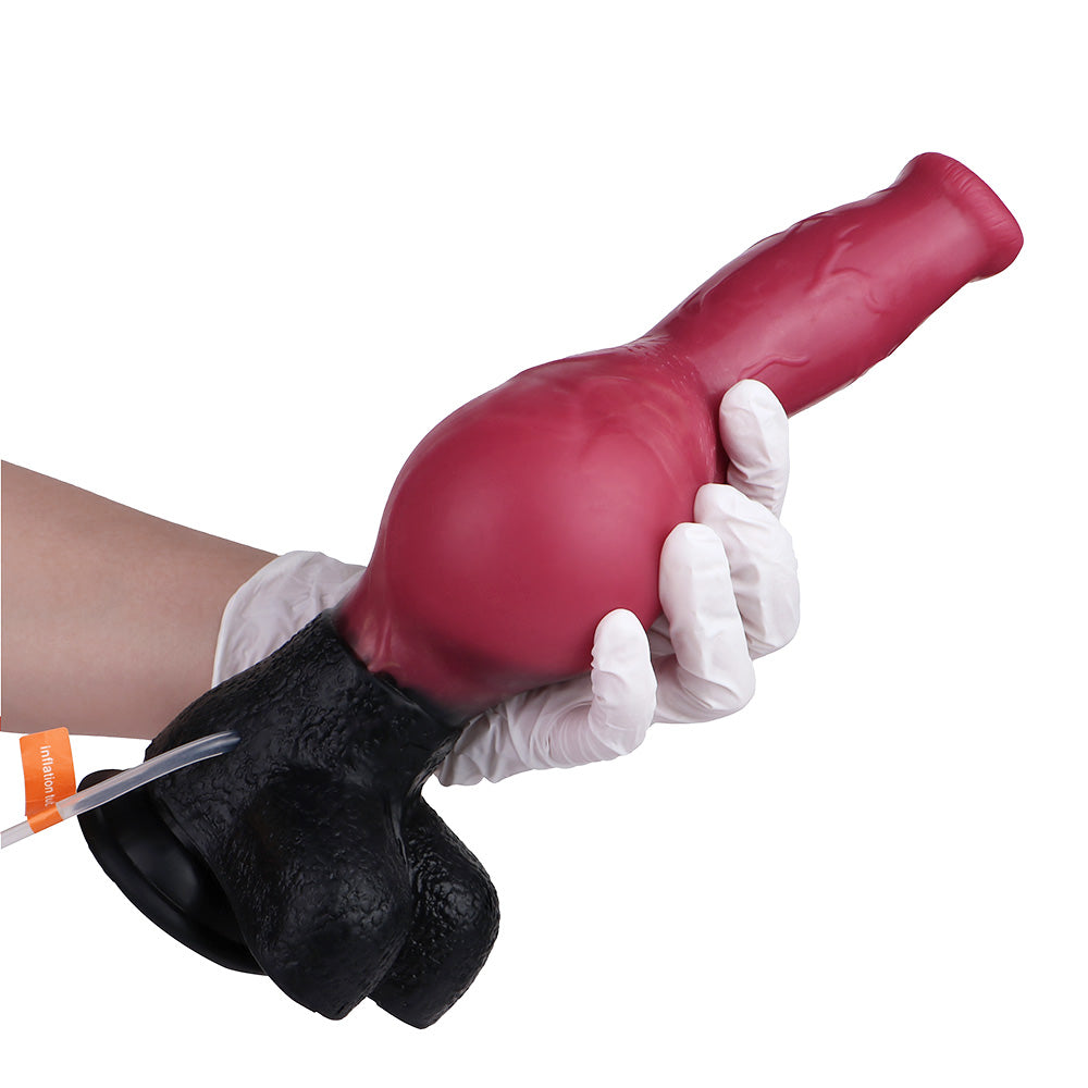 28 CM Silicon Aufblasbarer mit Balls Inflatable Horsedildo