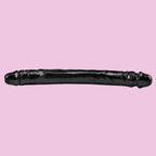 38 CM Realistic Black Lesbian Doppeldildo mit Venen