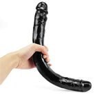 38 CM Realistic Black Lesbian Doppeldildo mit Venen