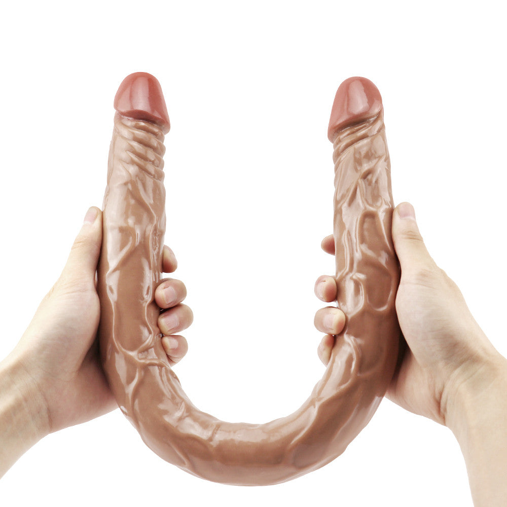 55 CM Lesbian Extra Long Realistic Double Dildo