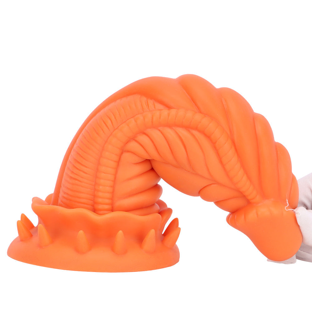 Orange Sextoy Stacheliger Dick Dragon Dildo