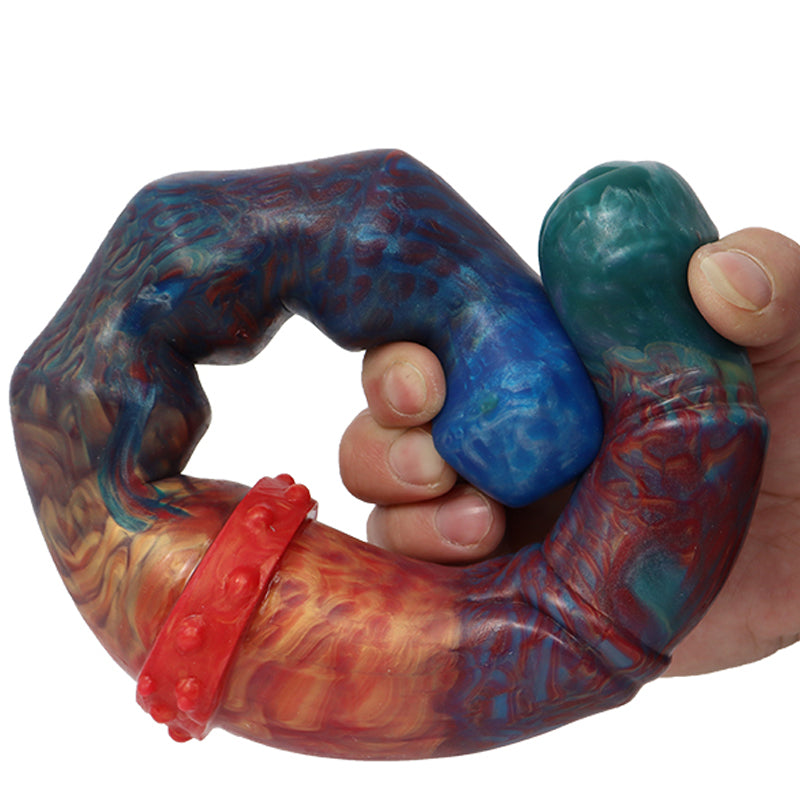 Bunt Lesbian Fantasy Dragon Doppeldildo