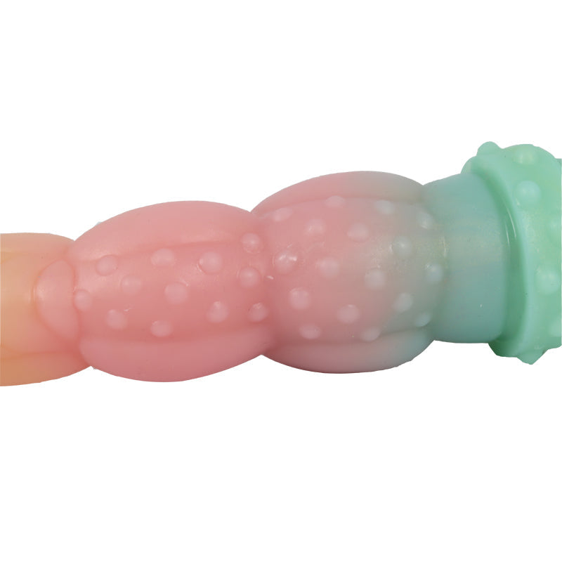 40 CM Rainbow Fantasy Lesbian Dragon Doppeldildo