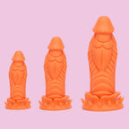 Orange Sextoy Stacheliger Dick Dragon Dildo