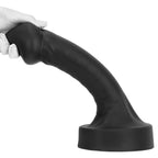 Gebogen Spitz Big Soft Black Dildo