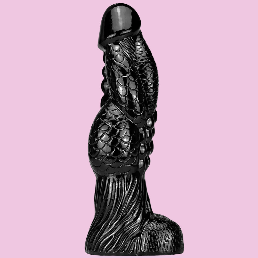 37 CM Black Larger Huge Dragon Dildo