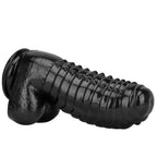 Noppen Dick Black Dragon Dildo mit Suction