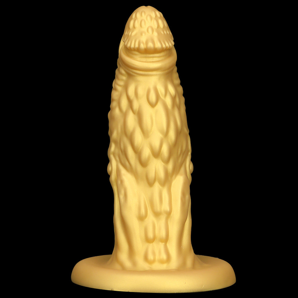 33 CM Gold Silikon Dragon Dildo Dick Buttplug